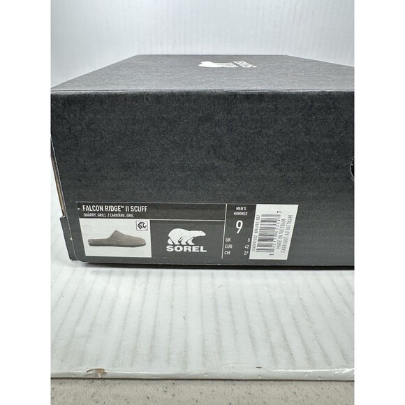 Size 9 SOREL Falcon Ridge II Scuff Gray (Quarry, Grill) Slippers Men's Slip In - Picture 8 of 8